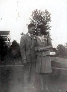 Parents Bruce Julia (Judy) Kish Dorrough Wedding May 1946 honeymoon